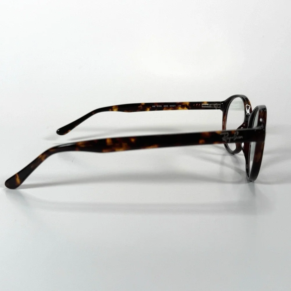 Ray-Ban 5193‎ 2005 Eyeglasses Frame Only 50-21-140 Brown Tortoise Shell Round